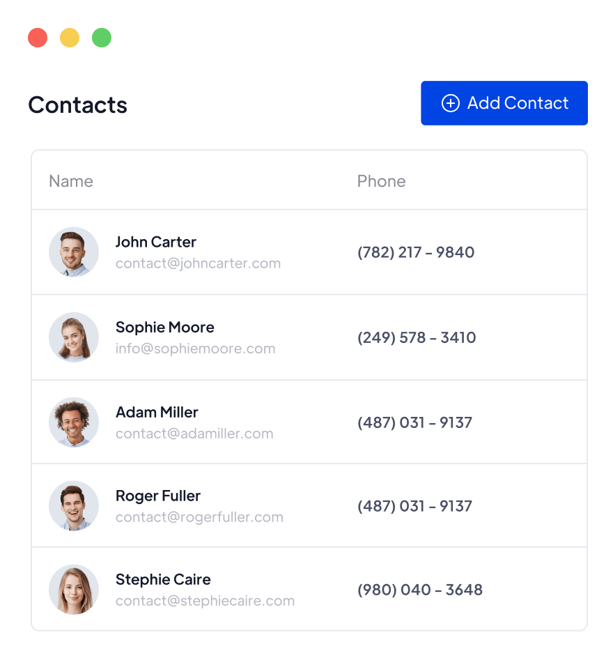 Contacts - Technology Webflow Template